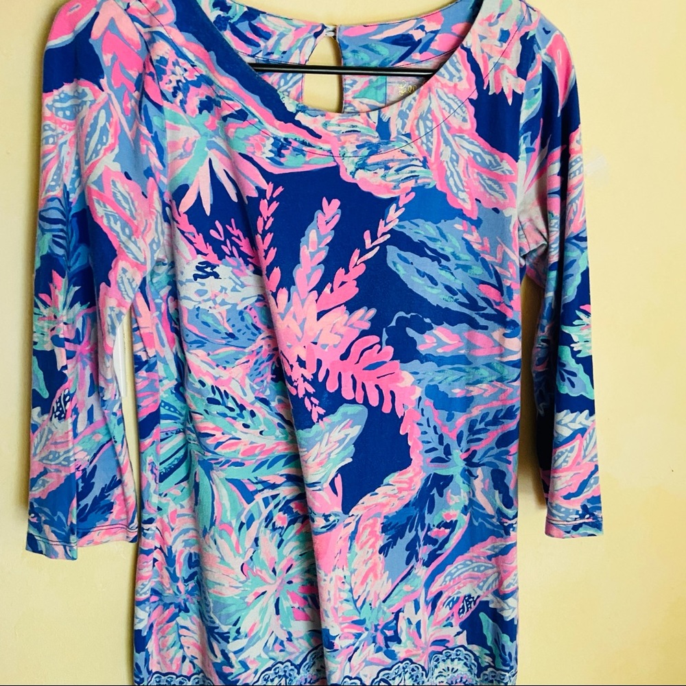 Lily Pulitzer 3/4 Sleeve Cotton Dress